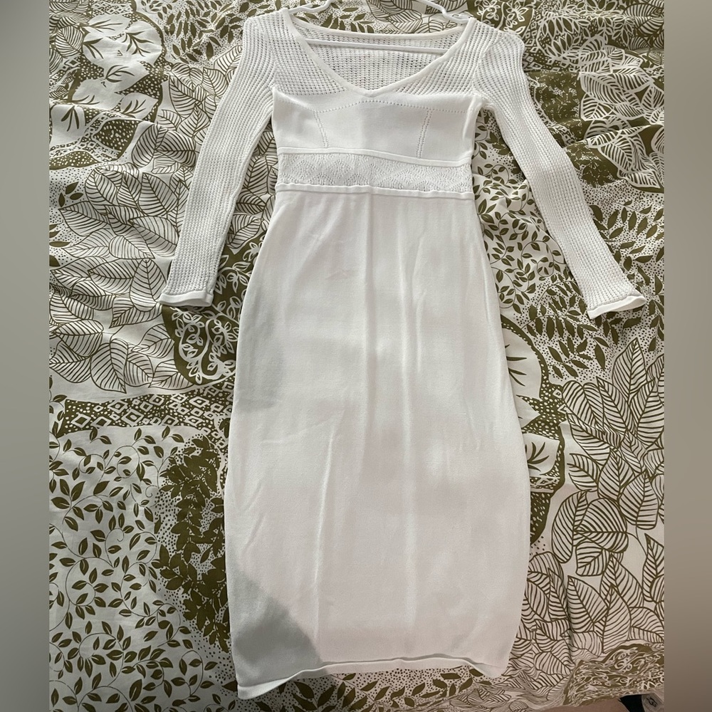 Ali & Jay White Knit Garden Dress